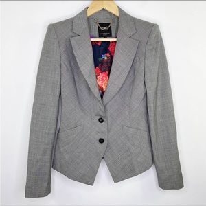 Ted Baker London Grey Single Breasted Blazer